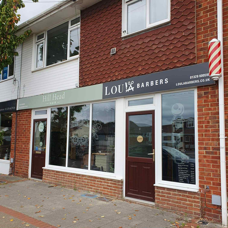 Loula Barbers Stubbington shop front